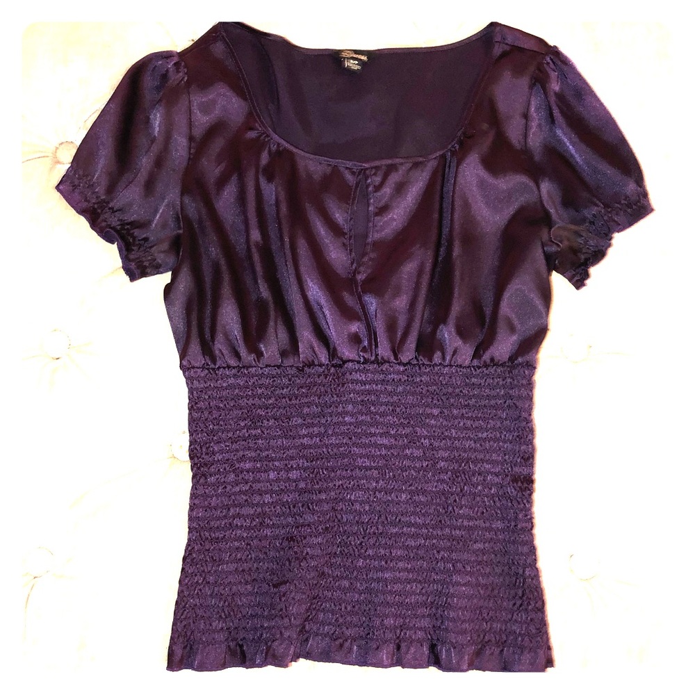 Guess Deep purple satin top